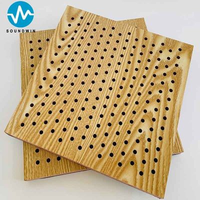 12 15 18mm Thickness Peforated Mdf Acoustic Panel For Auditorium