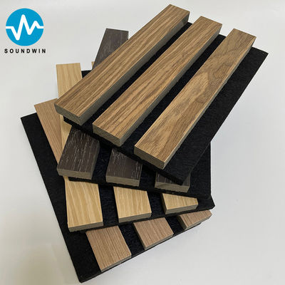 Akupanel Acoustic Slat Panel Wood Modern Interior Sound Proof Wall Decoration Acoustic Wall Panels