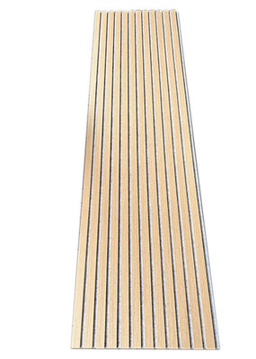Natural Oak Acoustic Slat Wood Wall Panels Light Grey Felt Natural Wood