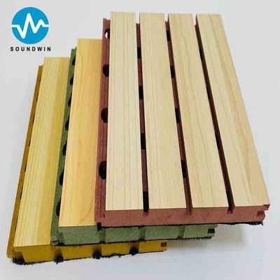 Wooden Sound-absorbing grooved Mdf Soundproofing wall Panels for Banquet Hall