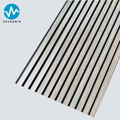 Walnut Oak Acoustic Slat Wood Wall Panels （black Felt/walnut Wood)