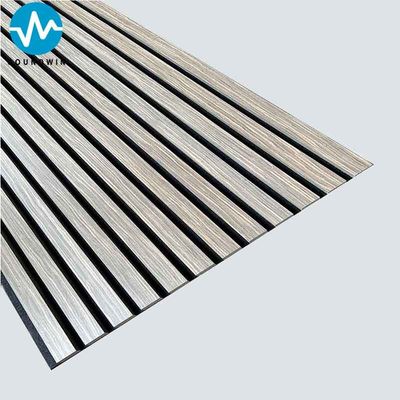 Walnut Oak Acoustic Slat Wood Wall Panels （black Felt/walnut Wood)