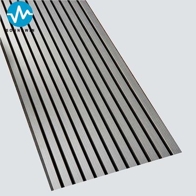 Black Sandalwood Acoustic Slat Wood Wall Panels Black Felt Black Sandalwood Material