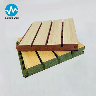 Wall Decorative Slotted Wood Mdf Wall Acoustic Panels For Function Room