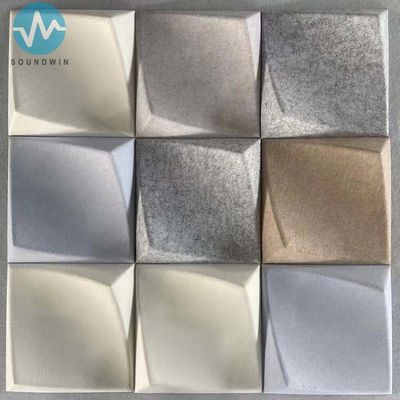 3D Polyester Fiber Acoustic Panel  For Wall cladding of Office