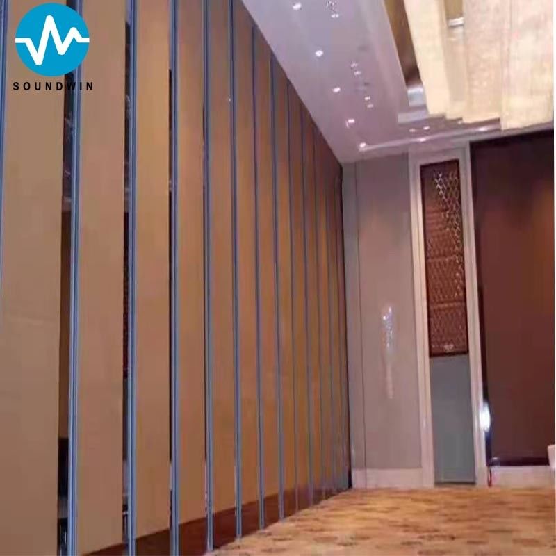 Soundproof Folding Partition And Sliding Walls Operable Door For Hotel Banquet Hall 