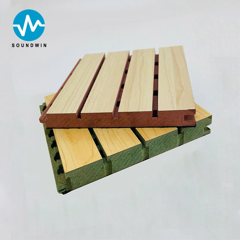 Wall Decorative Slotted Wood Mdf Wall Acoustic Panels For Function Room