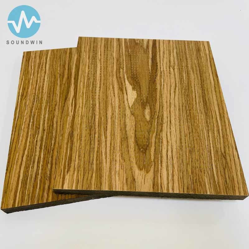 High grade microperforated soundproofing panel solid wood create a comfortable environment for conventional hall